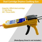 Double Caulking Gundual Epoxy Gun For 400 Ml13 5 Fl Oz11 Mix Ratiomanual Dual   