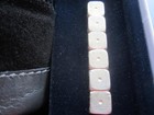 British Airways Concorde Airplane Silver Plated Dice In Leather Bag New In Box