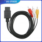 1pack Av Tv Audio Video Stereo Cable Cord For Nintendo 64 N64 Snes Gamecube 6ft