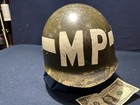 Us Army Mp Military Police Korean War Period M1 Steel Helmet Liner  Westinghouse