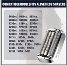92s Replacement Shaver Head Compatible With Braun 9 Series Foil Shaver