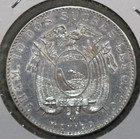 Ecuador 1944 Mo   Silverv Two Sucre  Au 99    Tracked Shipping