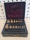 Vintage Ohaus Brass Pharmacy Weight Set Incomplete From A Working Environment