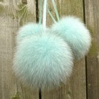 Fox Fur Pom Pom Set  Fluffy Large Round Pom Poms  Full Soft Shape  Hat Accessory