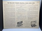 Vintage Permanent Pigments Artists  Color Mixing Guide Chart Cincinnati Oh 1954