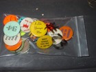 Hippie Era Vintage 1960 s   1970 s 1 5 Inch Button Collection Lot Of 20 Nice  23