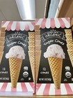 2 Pack Trader Joe   s Organic Sugar Cones 12 Cones Each Pack  24 Cones Total          