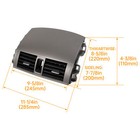 For Toyota Corolla 08-13 Center Dash Board A c Air Vent Panel Bezel Cover Trim