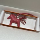 Bnib Hermes  Rodeo Pm Bag Charm Milo Lambskin Rose Azalee Pink