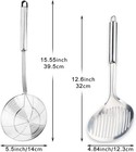 S m Multi Kitchen Utensil Stainless Steel Cooking Skimmer Slotted