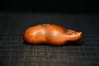 Chinese Antique Vintage Boxwood Wooden Hand Carved Exquisite Statue Art 6026