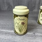 Set Of 7 Vintage John Wagner   Sons Metal Spice Tin Containers Bottles Decor Mcm