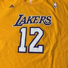 Shannon Brown Los Angeles Lakers Adidas Jersey Yellow Nba T-shirt Men   s Size 2xl
