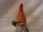 Yard Gnome Salute Ceramic Gartenzwerg Vintage German   w o