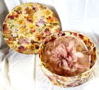 Fascinator Hat Dusty Rose Pink Ky Derby W Hatbox Headband Flower Netting Satin