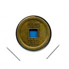 Vintage Medal With Chinese Symbols Asian Art Token Coin 1909 1911 