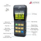 Latnex Emf Meter Magnetic Field Gauss Meter Detector Mg-2000t Triple Axis Pro