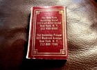 Harry   s New York Bar  Helmsley Hotel palace New York City Full Unstruck Matchbox