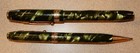 Keystone Vintage Fountain Pen   Pencil Set Green