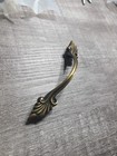 Lot Of 4 Antique Brass Finish Cabinet Pulls Handles 4 25  With 3  Offset 66156