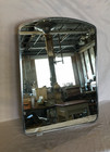 Vtg Chrome Deco Dome Top Metal Recessed Mirror Medicine Cabinet Old 772-26b