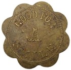  1899  Tombstone Az Tom-675b  r-9  Pony Saloon Merchant Token J H Marrs