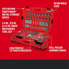 Craftsman Socket Set  159 Piece Socket Wrench Set Mechanics Tools 1 4-in   3 8-i