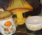 Vintage 70   s Mcm Mushroom Wall Decor Whimsical Beautiful Decor