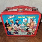  1967  Dick Tracy Metal Lunch Box By Aladdin   No Thermos    Nice And Clean 