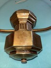 Vtg Thomas Industries Brass Light Wall Ceiling Sconce Fixture Deco Regency Usa