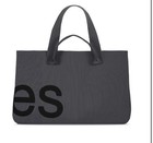 New Curves By Sean Brown Rare Color Two Tone Knit Tote  slate stone 