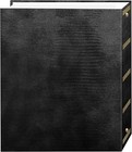 Magnetic Self-stick 3-ring Photo Album 100 Pages  50 Sheets   Black