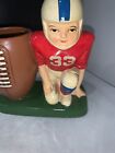 Vintage Sears Roebuck 1974 Decor Ceramic Football Player Pencil Sharpener holder