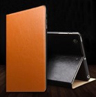 Ipad Mini 4 Genuine Cowhide Leather Folio Stand Case Cover W  Sleep-wake 
