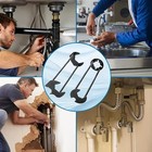 Multifunctional Sink Wrench Set  2-pack Basin And Faucet Wrench Tool With Fou   