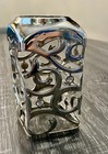 Bath   Body Works Gel Hand Soap Holder Sleeve Silver Filigree Swirls Gems    