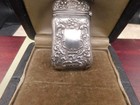 Antique Ornate Art Nouveau Sterling Silver Match Safe Vesta Case