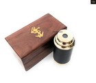 6  Handheld Brass Telescope With Anchor Rosewood Box Rustic Vintage Beautiful   