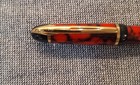 Waterman  paris  Phileas Coral Red Marble And Gold Trim Ballpoint Pen  France