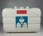 Vintage Fisher Price Doctor Set Medical Kit Toy Pretend Play Pre-owned