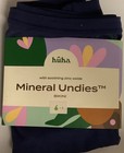 Huha Mineral Undies Bikini Panties L Navy Micro Tencel Breathable 1 Pack