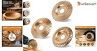 3pcs Wood Shaping Wheel With Reducer Bushings For 4 4 5 Inch Grinder