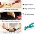 1 2x Non-slip Hot Bowl Gripper Anti Scald Bowl Tongs Household Plate Clamp Pan