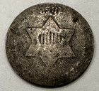 1852 Three Cent Silver Coin Lme