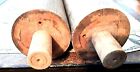 Small Antique Salvage Pair Of Oak Columns Pillars 19 