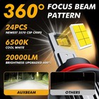 Pair Hb5 9007 Led Headlight Conversion Kit Bulbs High Low Beam White 6000k Lamps