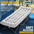 Camping Cot For Adults  Heavy-duty Comfortable Military Army Mattress Cot   Bag