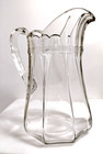 Early American Vintage Antique Pressed Glass  15145 Panel And Band Pitcher