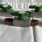1 4   Nupro Ss-2p4t4 2 Way Plug Ball Valve X 5 Nos