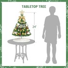  2 Ft Mini Christmas Tree With Lights  26 Inch Small Xmas Tree With Christmas 